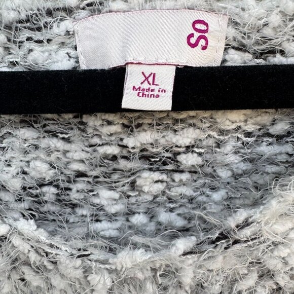 So Cozy Plush Textured Fuzzy Womens V Neck Long Sleeve Comfy Knit Sweater XL - Picture 4 of 8